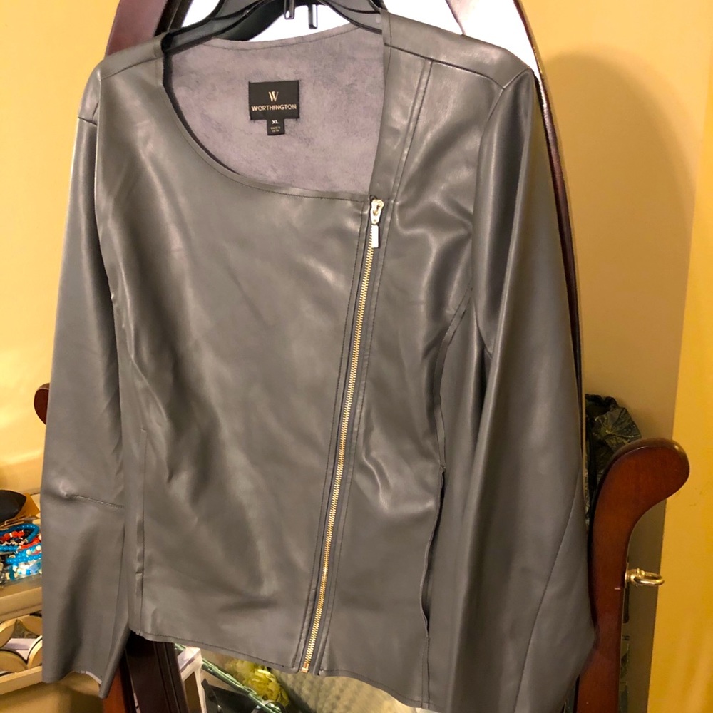 Worthington faux leather Moto jacket
